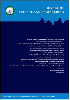 Cover Journal of Science and Engineering