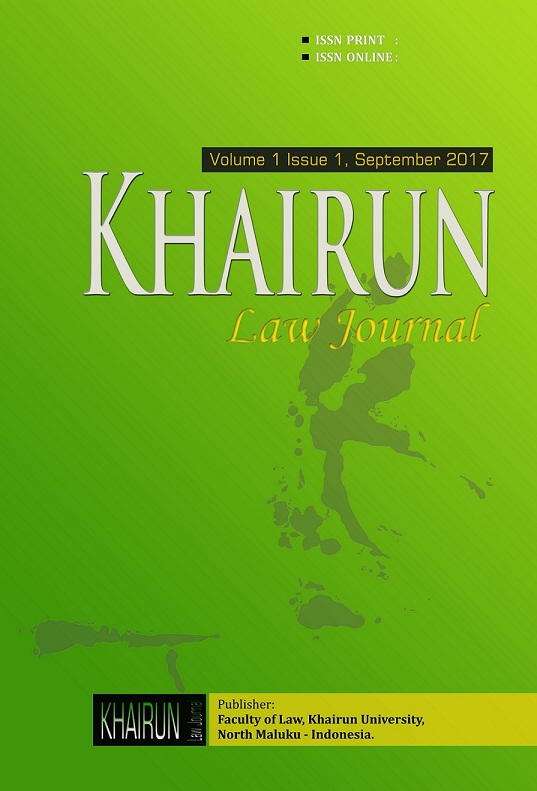 Khairun Law Journal