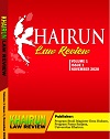 Khairun Law Review