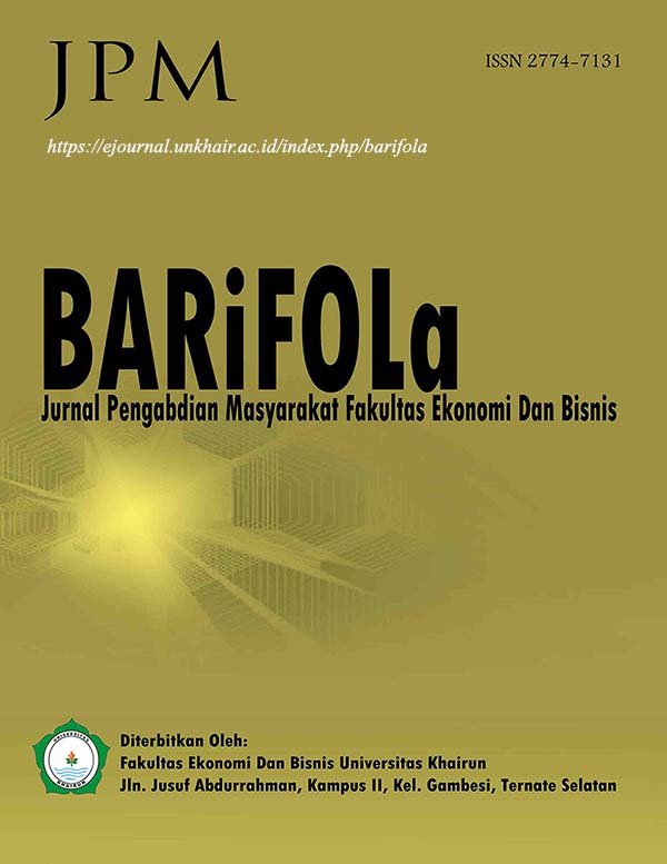 Cover BARiFOLa: Jurnal Pengabdian Masyarakat Fakultas Ekonomi dan Bisnis
