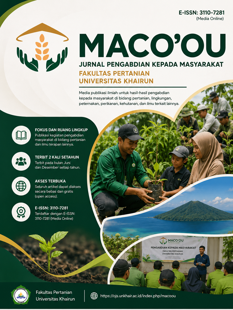 Cover Maco'ou : Jurnal Pengabdian Masyarakat